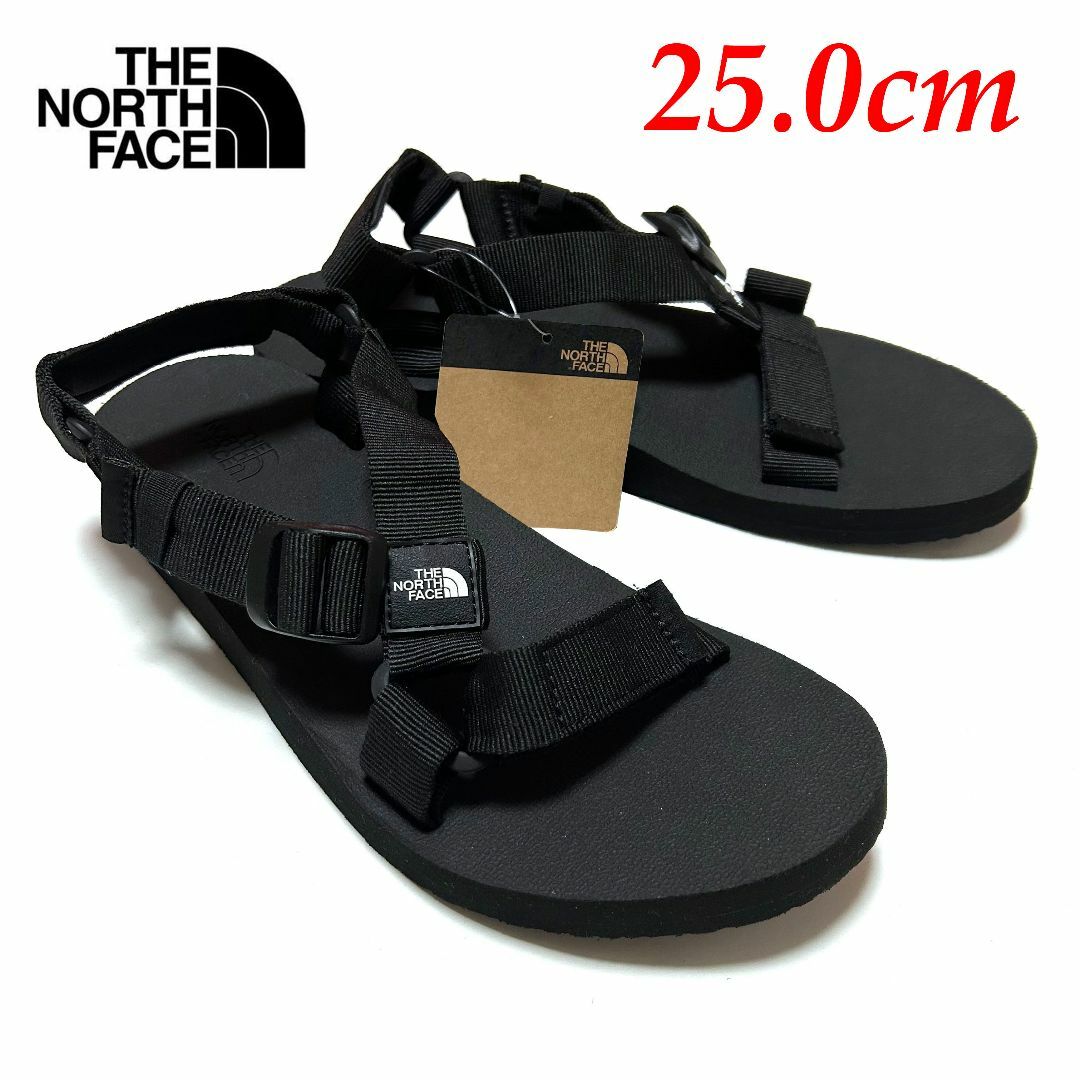 THE NORTH FACE(ザノースフェイス)の新品　25cm　ノースフェイス　ウルトラストレイタム　ブラック　サンダル メンズの靴/シューズ(サンダル)の商品写真