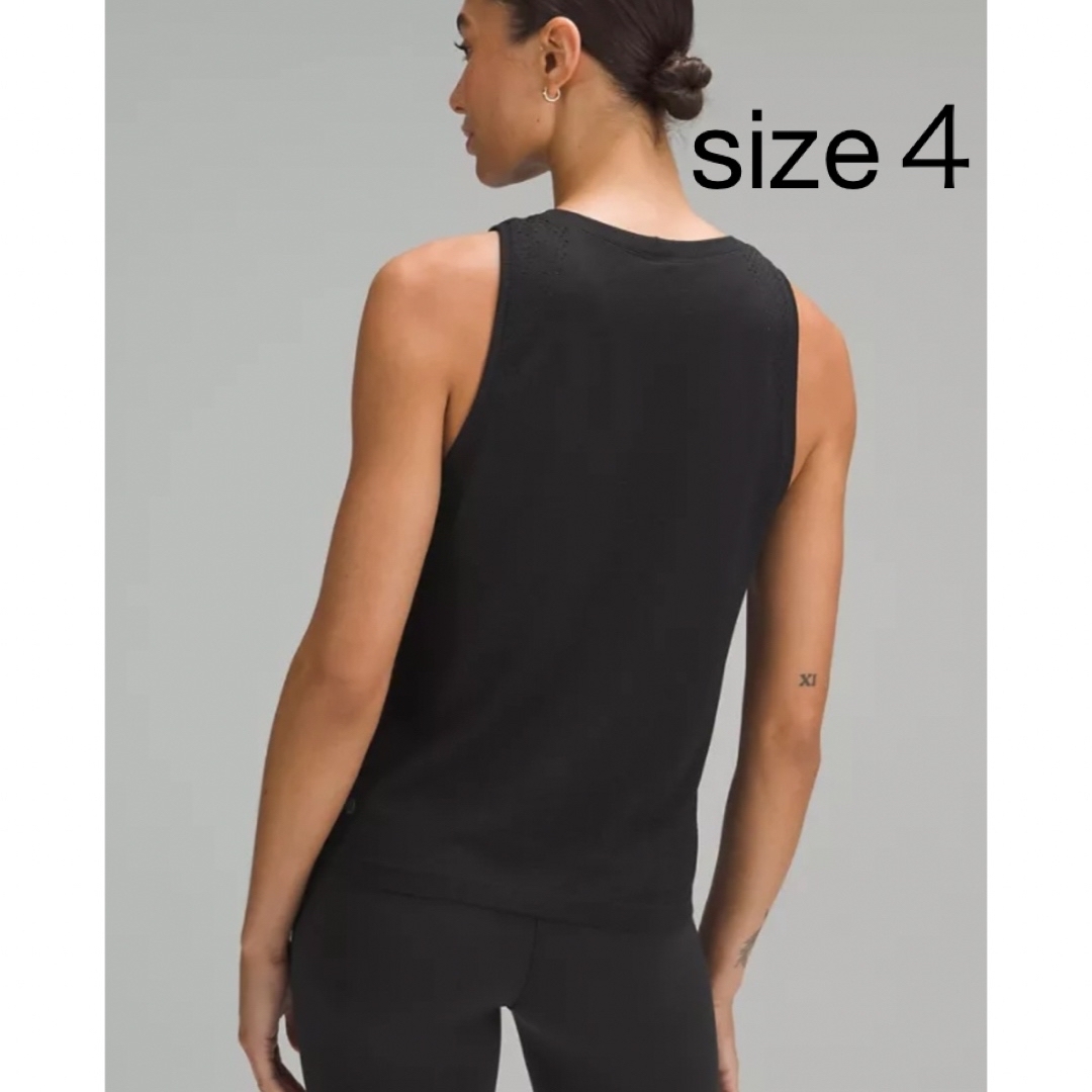 lululemon - 新品 ルルレモン Train to Be Tank（サイズ4、黒）の通販