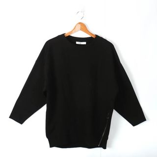 ニコアンド(niko and...)のニコアンド 長袖Ｔシャツ サイドジップデザイン トップス レディース 4サイズ ブラック niko and...(Tシャツ(長袖/七分))