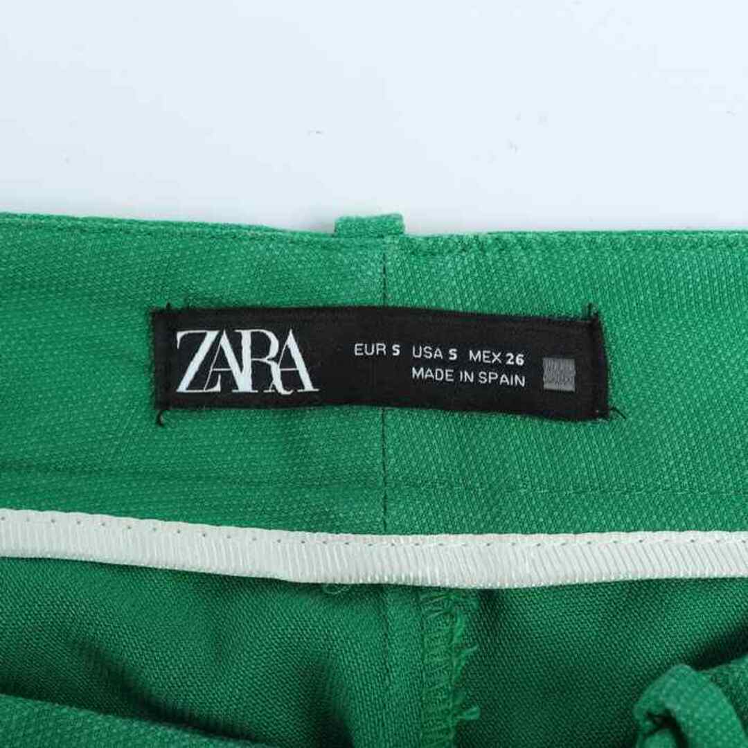 ZARA(ザラ)のザラ パンツ ストレート  レディース Sサイズ グリーン ZARA レディースのパンツ(その他)の商品写真