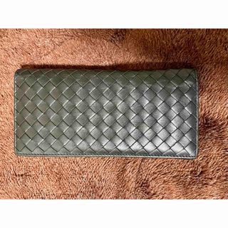 ボッテガヴェネタ(Bottega Veneta)の『美品』BOTTEGA VENETA ボッテガヴェネタお札入れ長財布 人気の黒！(長財布)