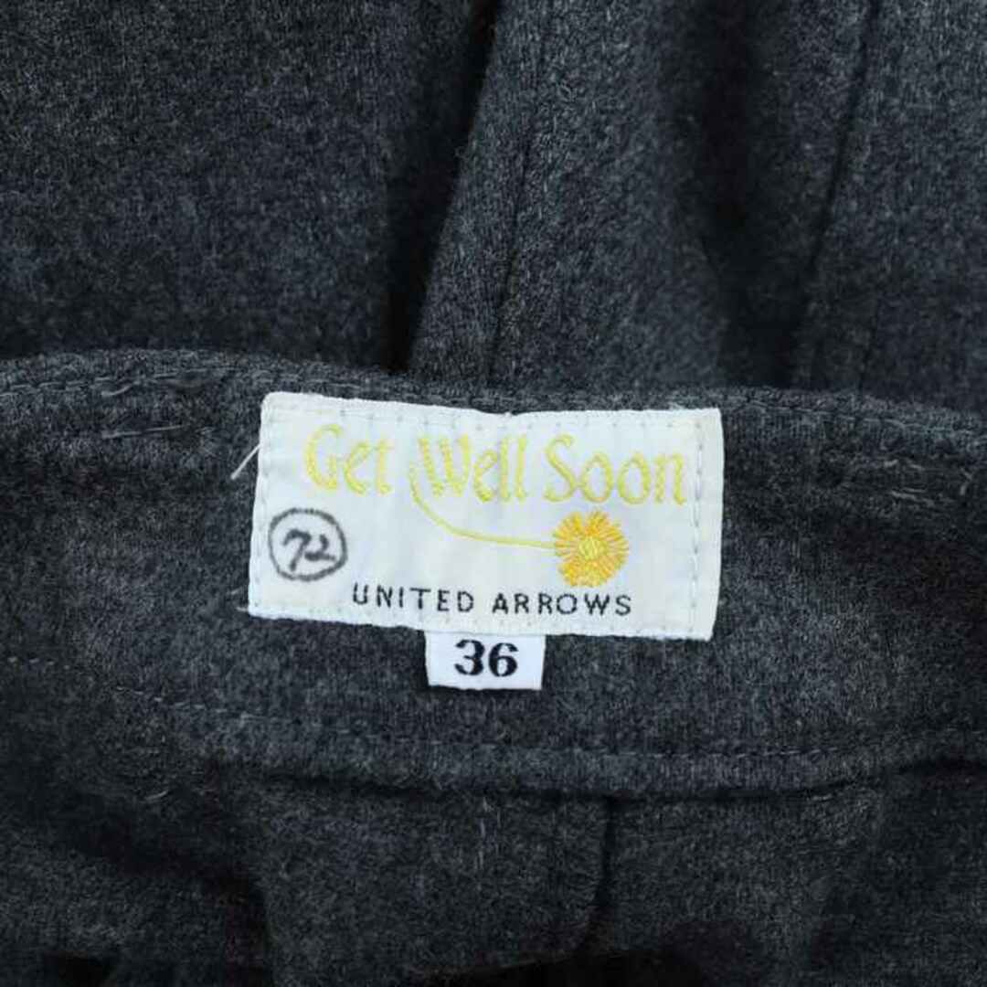 UNITED ARROWS(ユナイテッドアローズ)のユナイテッドアローズ パンツ カーゴ ウール混　Get Well Soon レディース 36サイズ グレー UNITED ARROWS レディースのパンツ(その他)の商品写真