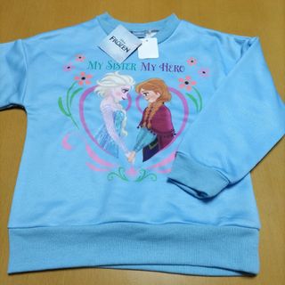 ディズニー(Disney)の新品Disneyプリンセスアナと雪の女王裏起毛トレーナー110(Tシャツ/カットソー)