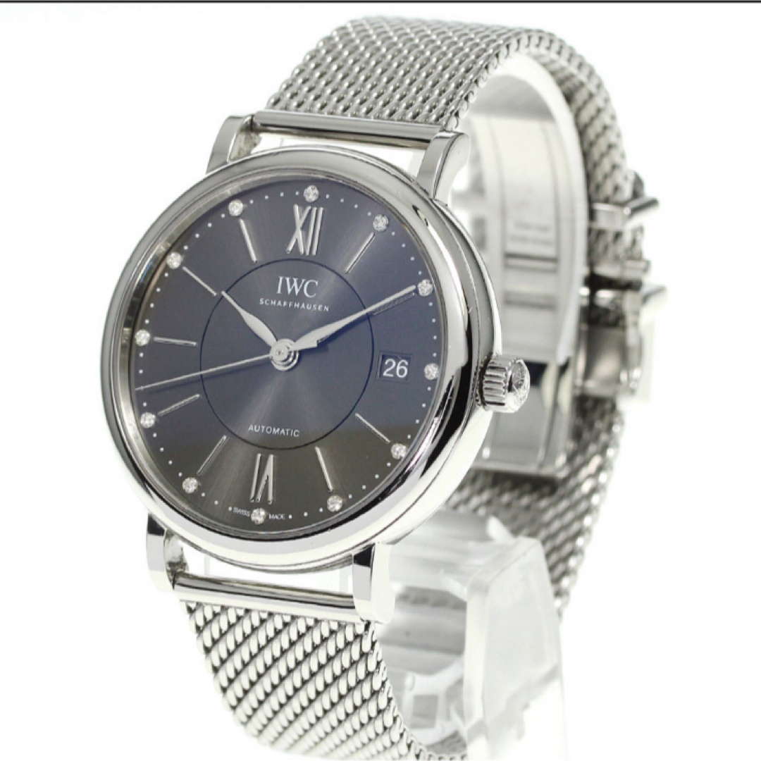 IWC(インターナショナルウォッチカンパニー)の極美品箱保証書付きIWC ポートフィノ ダイヤ IW458110 自動巻き メンズの時計(腕時計(アナログ))の商品写真