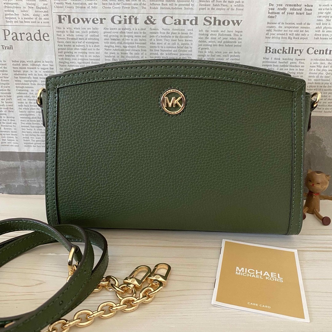 Michael Kors(マイケルコース)の新品  MICHAEL KORS バッグ  グリーン  ショルダーバッグ レディースのバッグ(ショルダーバッグ)の商品写真