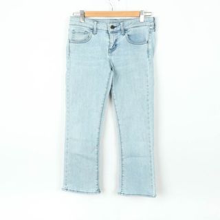 ユニクロ(UNIQLO)のユニクロ デニムパンツ ストレート シンプル UNIQLO JEANS ジーンズ レディース 24(61cm)サイズ ブルー UNIQLO(デニム/ジーンズ)