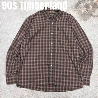 ティンバーランド(Timberland)の90s Timberland ティンバーランド　チェックシャツ　長袖シャツ(シャツ)