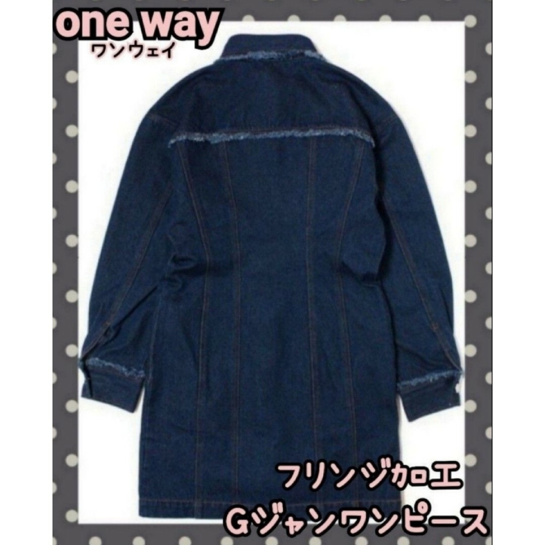 one*way(ワンウェイ)のone way　ワンウェイ　デニムワンピース　ワンピース レディースのワンピース(ミニワンピース)の商品写真