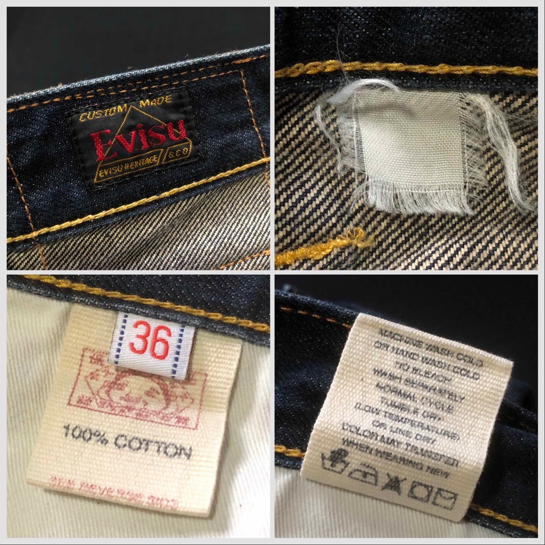 EVISU - EVISU エヴィス メニーポケットデニムパンツ 初期 激 EVISU - EVISU エヴィス メニーポケットデニムパンツ 初期 激
