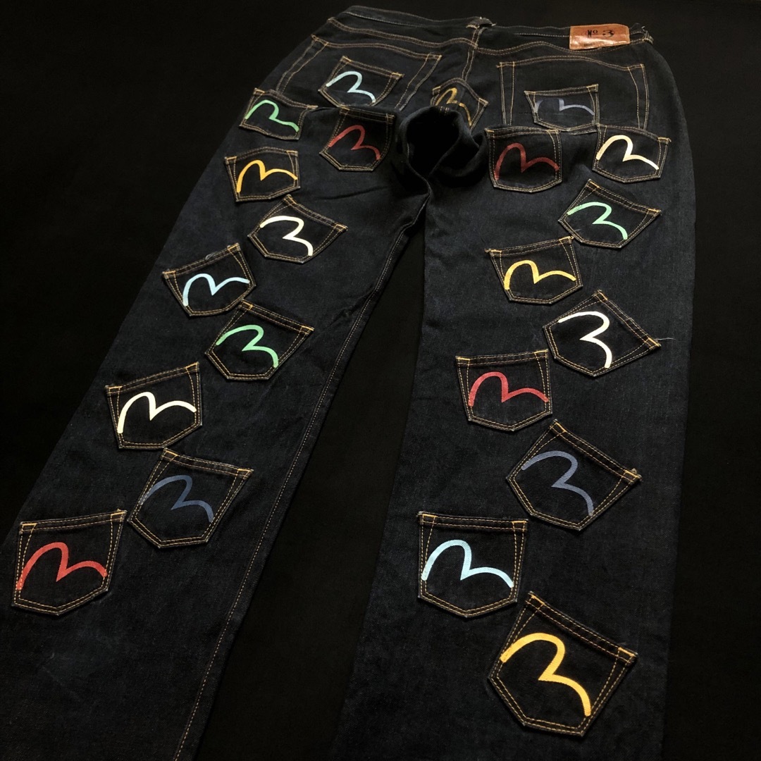 EVISU - EVISU エヴィス メニーポケットデニムパンツ 初期 激 EVISU - EVISU エヴィス メニーポケットデニムパンツ 初期 激