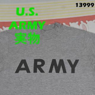 ミリタリー(MILITARY)の米軍 支給品 ARMY Tシャツ 13999c USA製 実物 ビンテージ(Tシャツ/カットソー(七分/長袖))