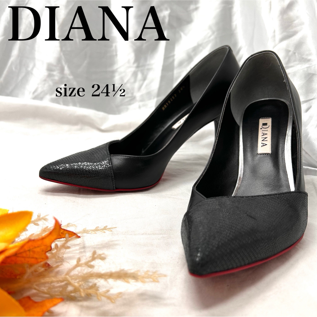 本格派ま! DIANA ブラックエナメルパンプス- ダイアナ ✩.*˚ダイアナ 本格派ま! DIANA ブラックエナメルパンプス- ダイアナ ✩.*˚ダイアナ