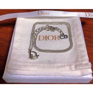 クリスチャンディオール(Christian Dior)のDior ディオール ネックレス シルバー ロゴ パール(ネックレス)