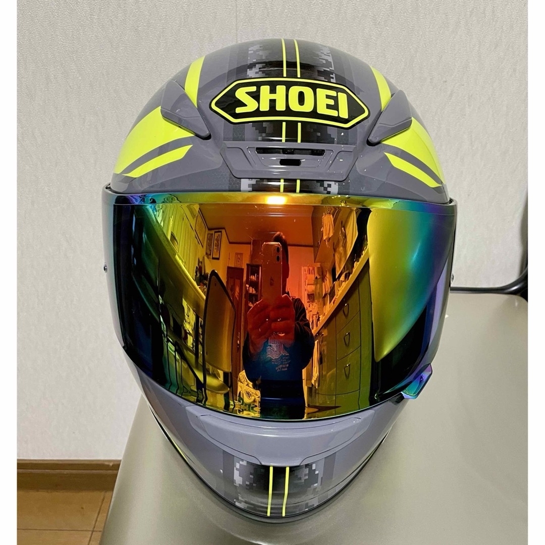 SHOEI(ショウエイ)のSHOEI Z-7 PARAMATER  XL グレー&イエロー 自動車/バイクのバイク(ヘルメット/シールド)の商品写真