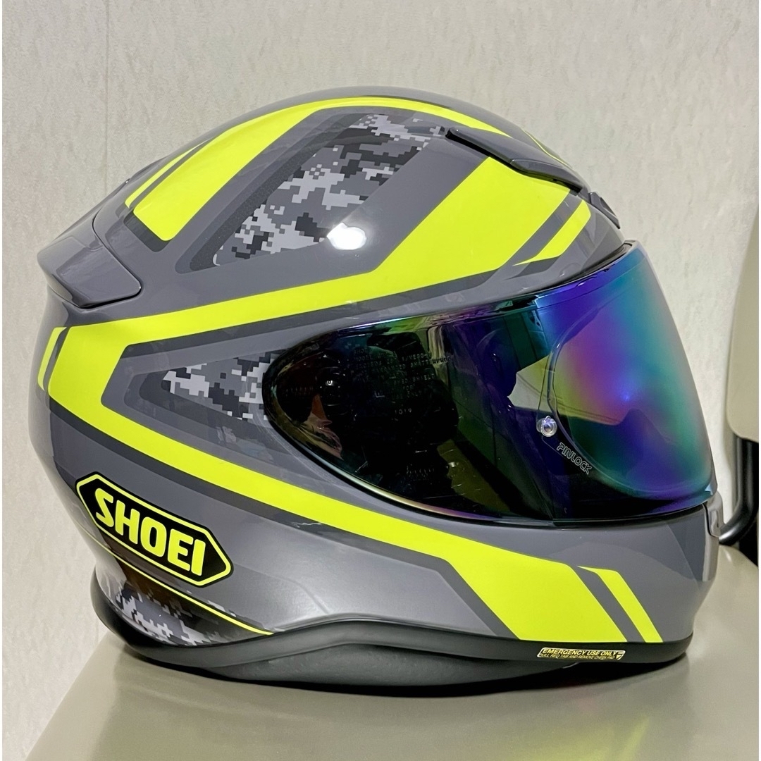 SHOEI(ショウエイ)のSHOEI Z-7 PARAMATER  XL グレー&イエロー 自動車/バイクのバイク(ヘルメット/シールド)の商品写真