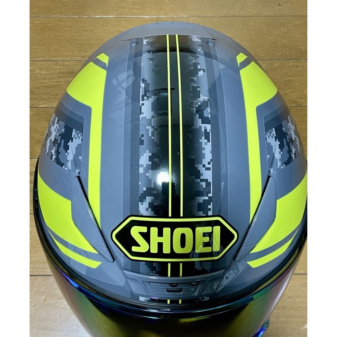 SHOEI(ショウエイ)のSHOEI Z-7 PARAMATER  XL グレー&イエロー 自動車/バイクのバイク(ヘルメット/シールド)の商品写真