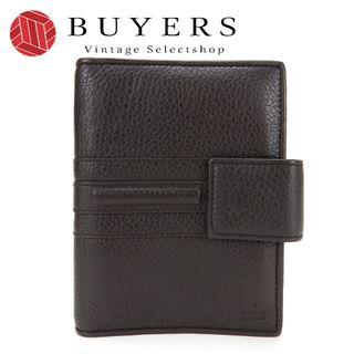 Gucci - 【中古】 グッチ システム手帳 245821 レザー ダークブラウン シルバー金具 6穴 ビジネス カバー GUCCI