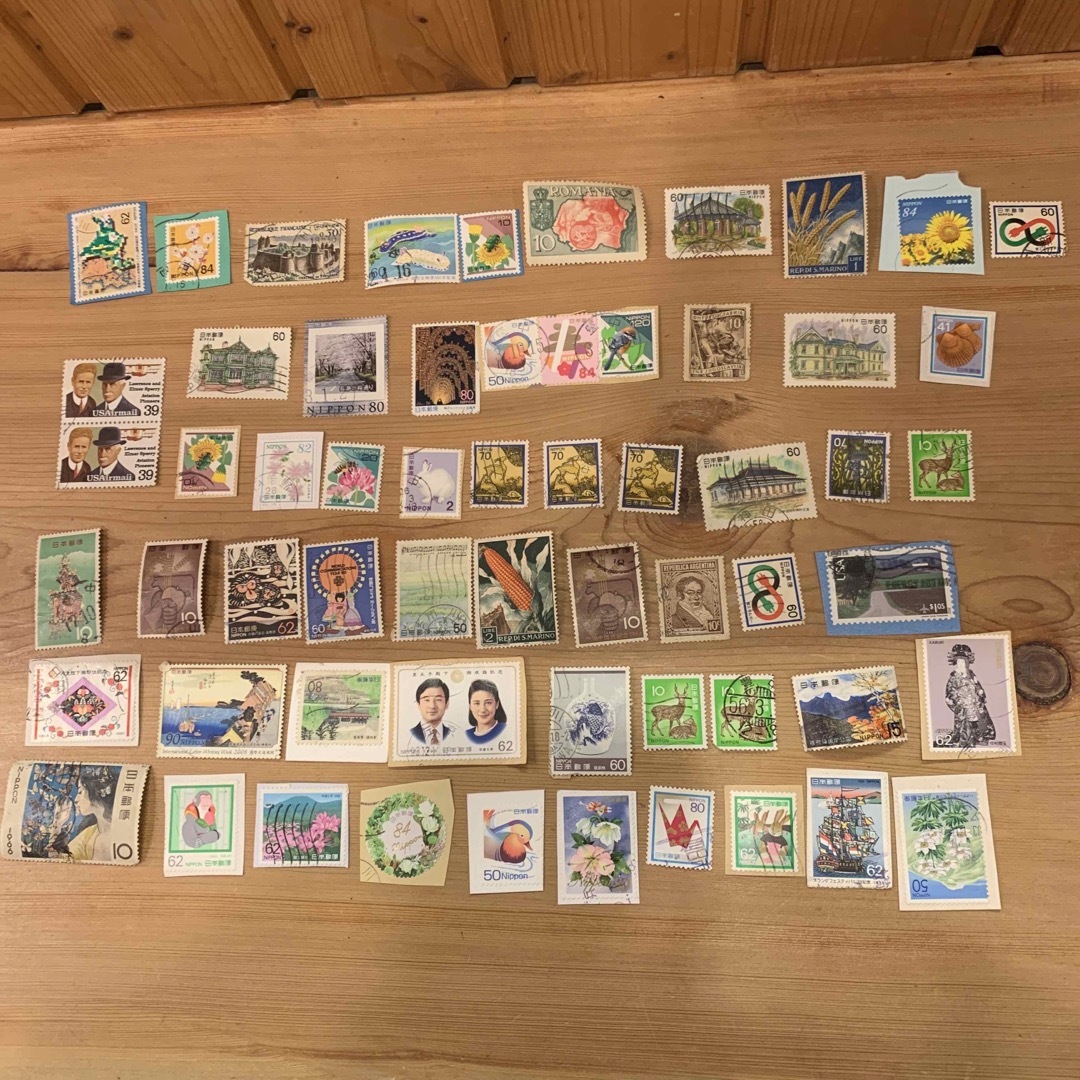 切手使用済み60枚 エンタメ/ホビーのコレクション(使用済み切手/官製はがき)の商品写真