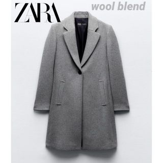 ザラ(ZARA)のZARA ウールブレンド ロングコート M(ロングコート)