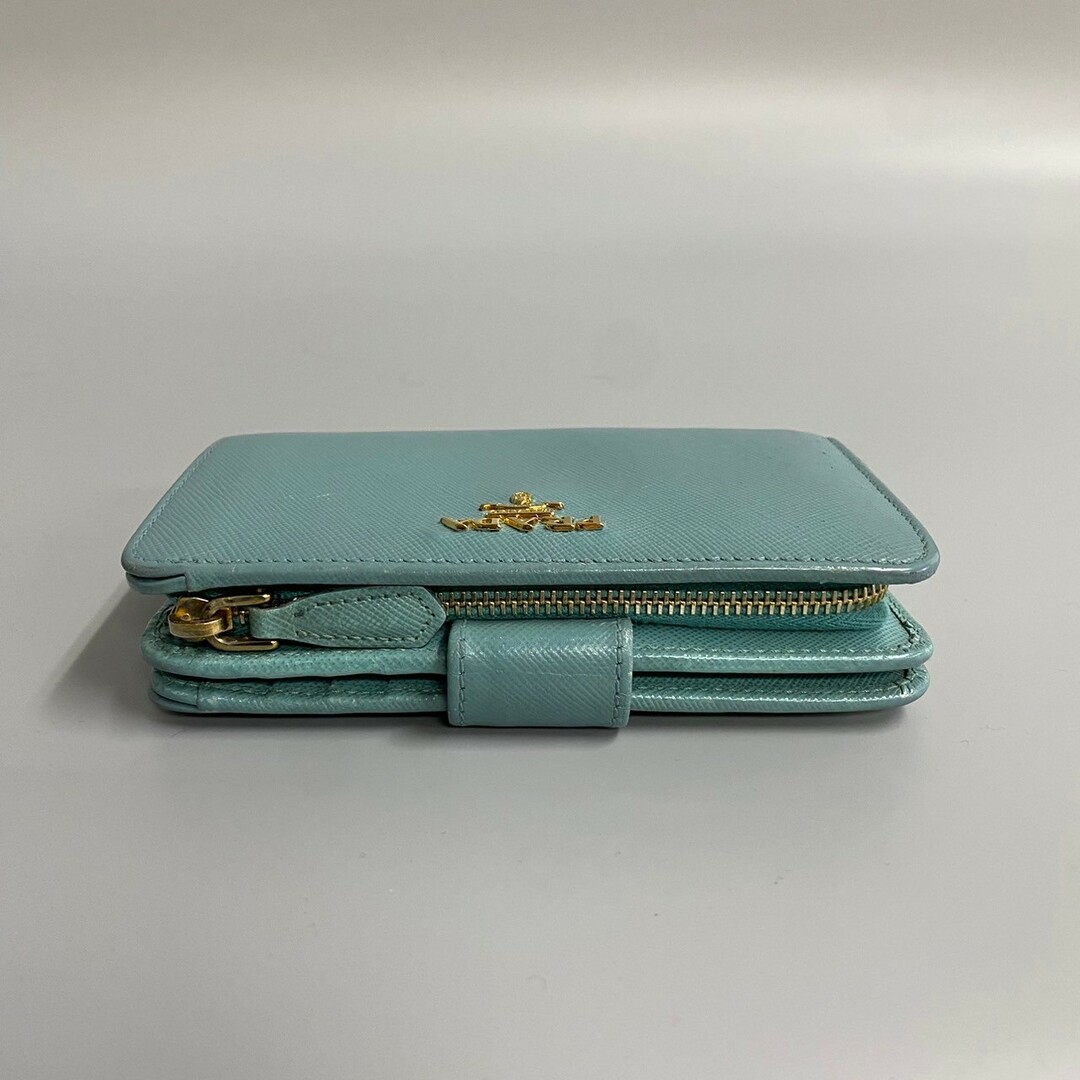 PRADA - 美品 希少品 PRADA プラダ ロゴ 金具 サフィアーノレザー 本革