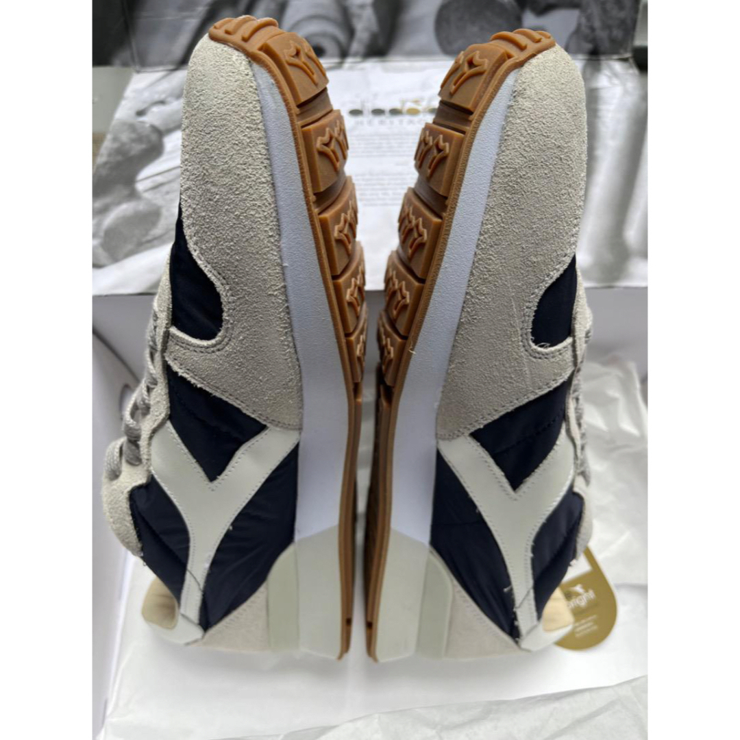 diadora HERITAGE(ディアドラヘリテージ)の28メンズレザースニーカーディアドラヘリテージ本革靴シューズダークブルーグレー メンズの靴/シューズ(スニーカー)の商品写真