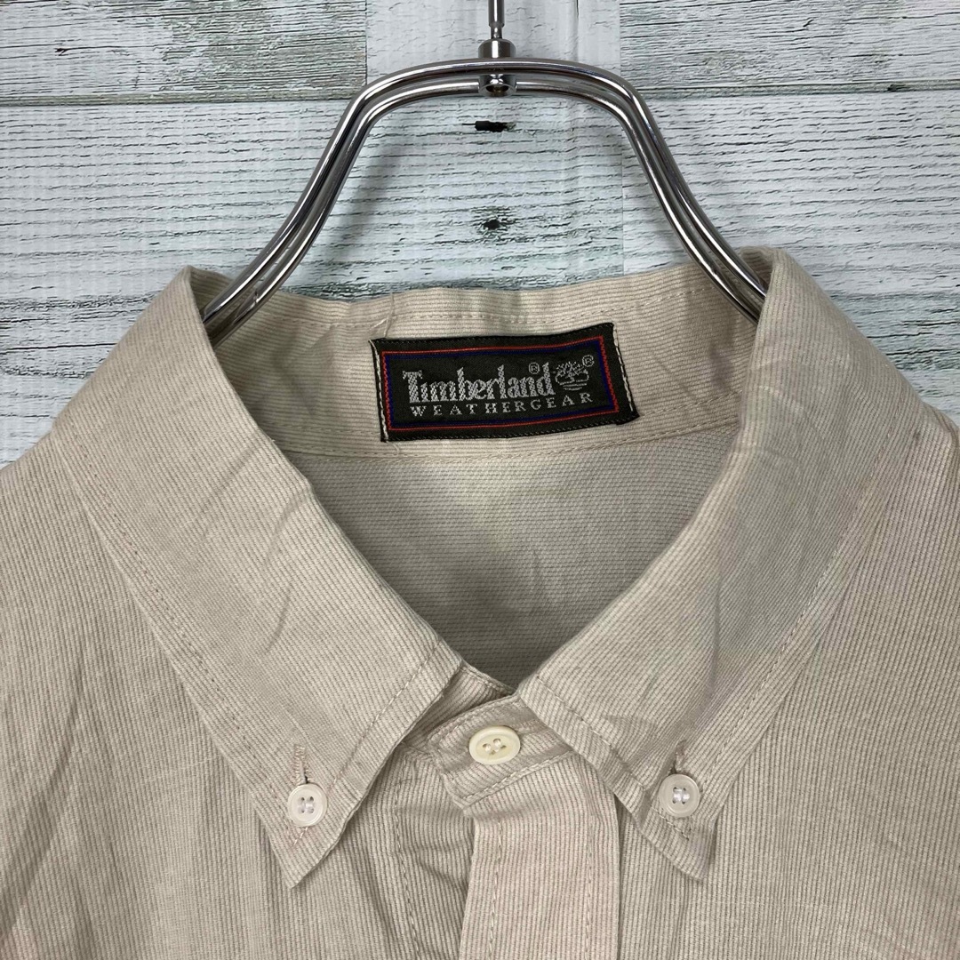 Timberland(ティンバーランド)のティンバーランド ストライプ ワンポイント刺繍ロゴ ロングスリーブ BDシャツ メンズのトップス(シャツ)の商品写真