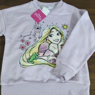 ディズニー(Disney)の新品Disneyプリンセスラプンツェル裏起毛トレーナー120(Tシャツ/カットソー)