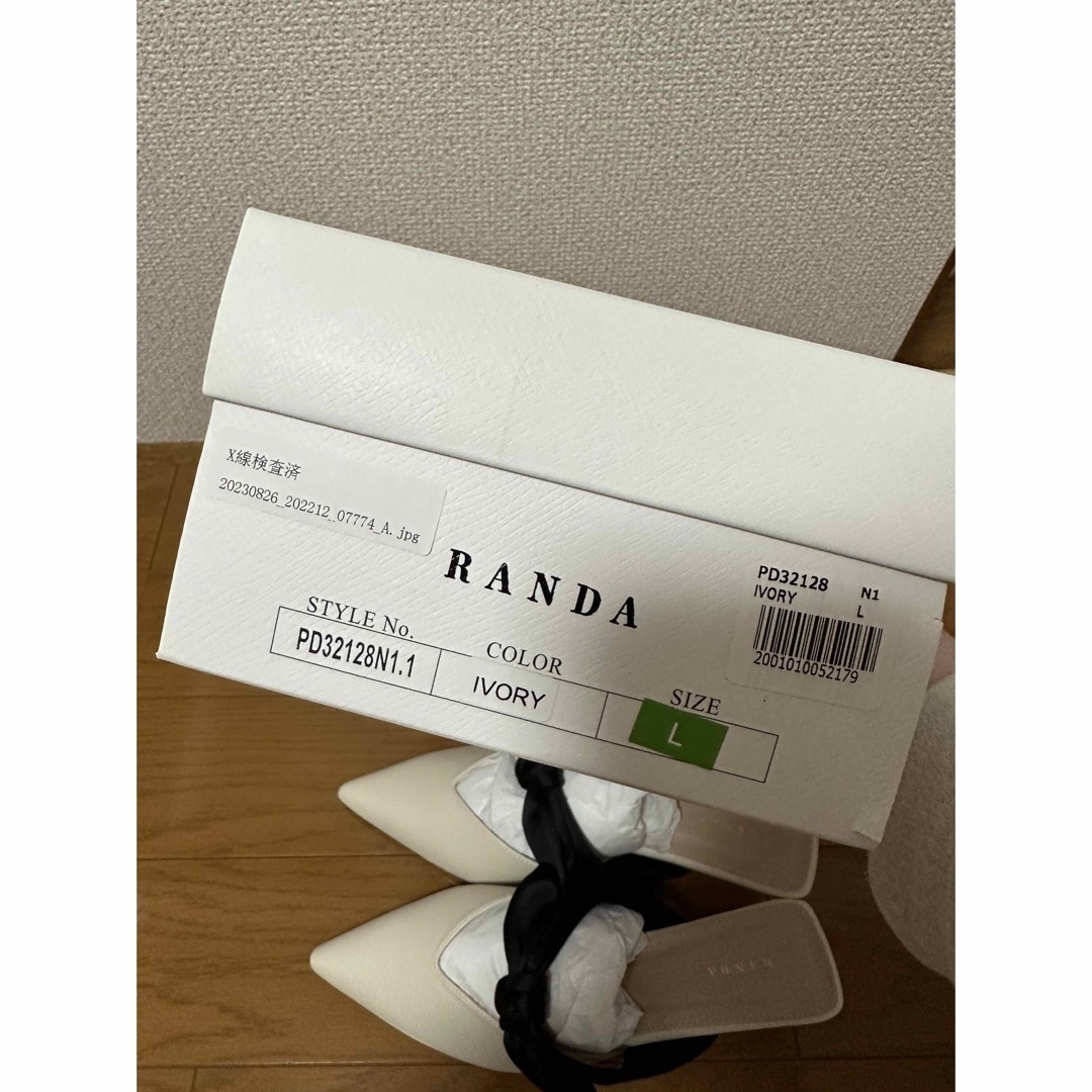 RANDA(ランダ)のRANDA ランダ リボンミュールパンプス レディースの靴/シューズ(ハイヒール/パンプス)の商品写真