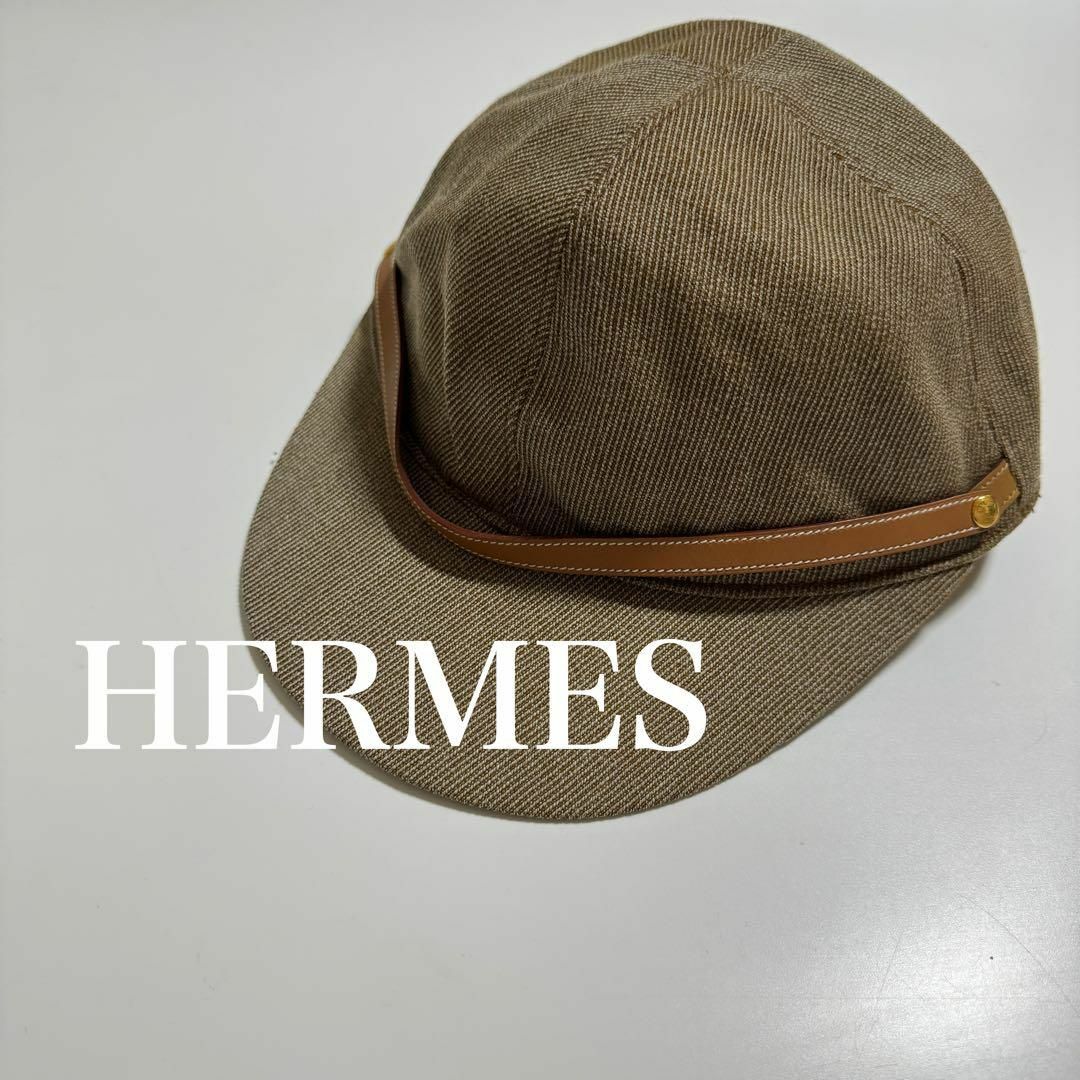 Hermes(エルメス)のHERMES エルメス　MOTSCH pour HERMES ロゴ入　キャップ レディースの帽子(キャップ)の商品写真