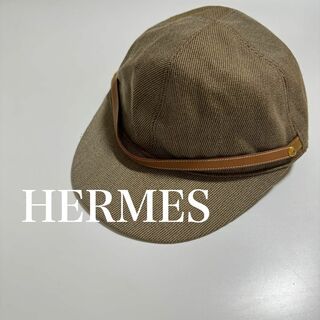 エルメス(Hermes)のHERMES エルメス　MOTSCH pour HERMES ロゴ入　キャップ(キャップ)