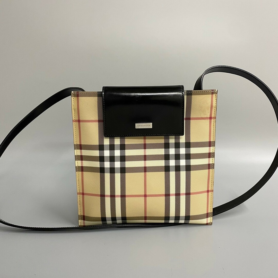 良品✨】Burberry バーバリー ノバチェック ショルダーバッグ がま口 良品✨】Burberry バーバリー ノバチェック ショルダーバッグ がま口