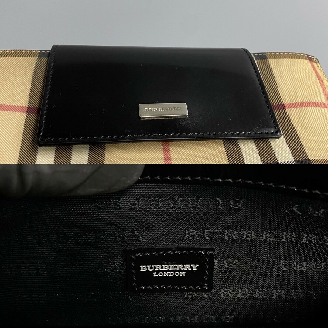 BURBERRY - 美品 希少品 BURBERRY バーバリー ノバチェック 柄 ロゴ