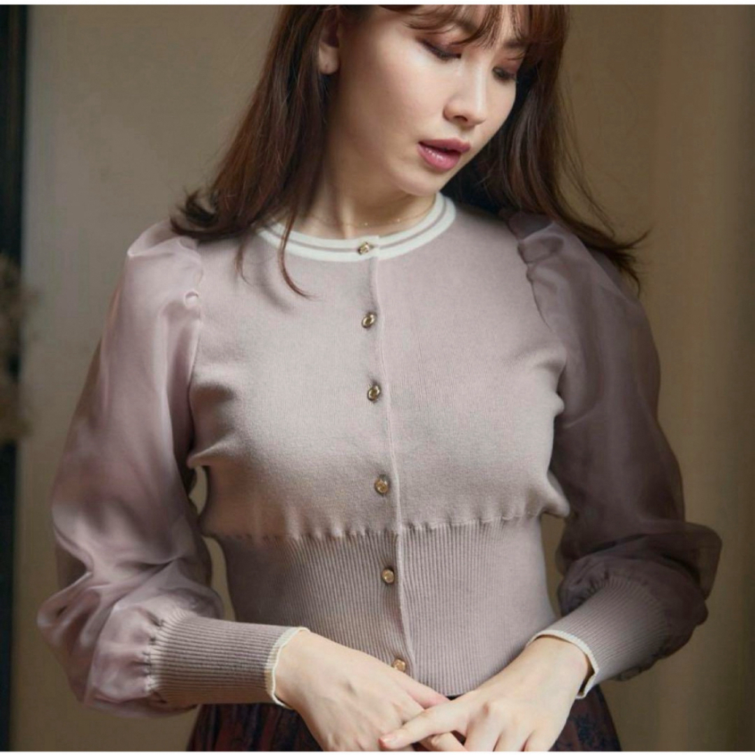 Her lip to(ハーリップトゥ)のher lip to  Organdy Fairy knit tops  レディースのトップス(カーディガン)の商品写真