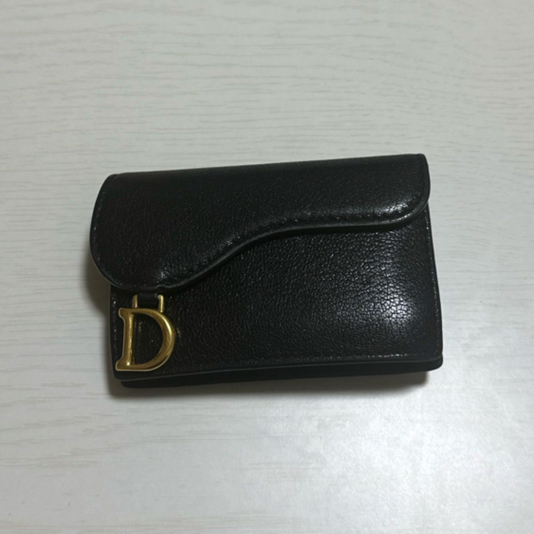 Dior 財布 Saddle フラップ カードホルダー ブラック