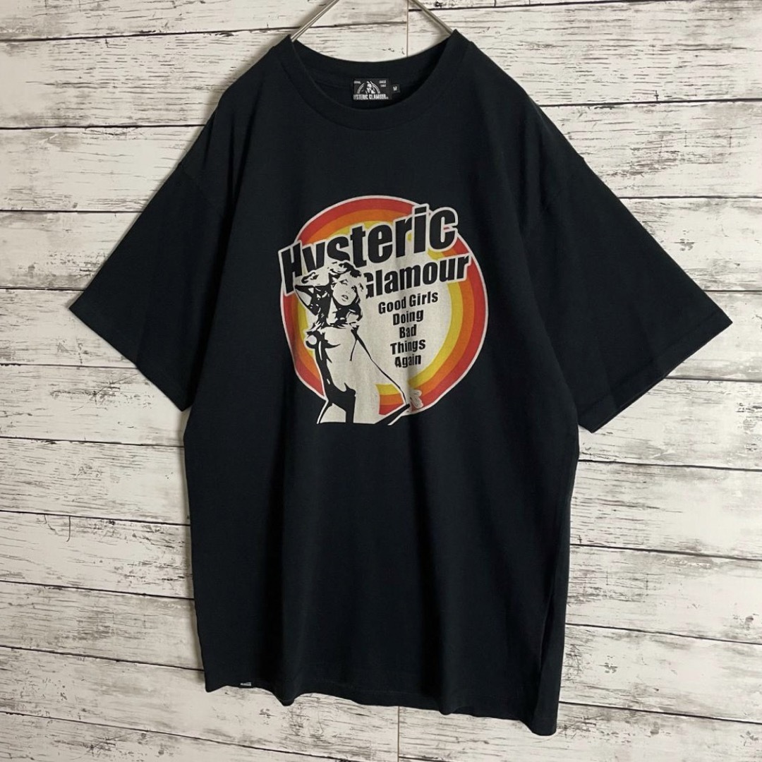 HYSTERIC GLAMOUR(ヒステリックグラマー)の【入手困難】ヒステリックグラマー センターガールロゴ 即完売モデル tシャツ メンズのトップス(Tシャツ/カットソー(半袖/袖なし))の商品写真