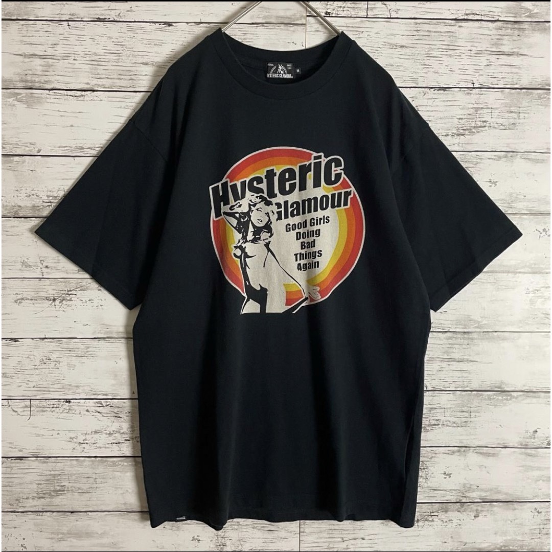 HYSTERIC GLAMOUR(ヒステリックグラマー)の【入手困難】ヒステリックグラマー センターガールロゴ 即完売モデル tシャツ メンズのトップス(Tシャツ/カットソー(半袖/袖なし))の商品写真