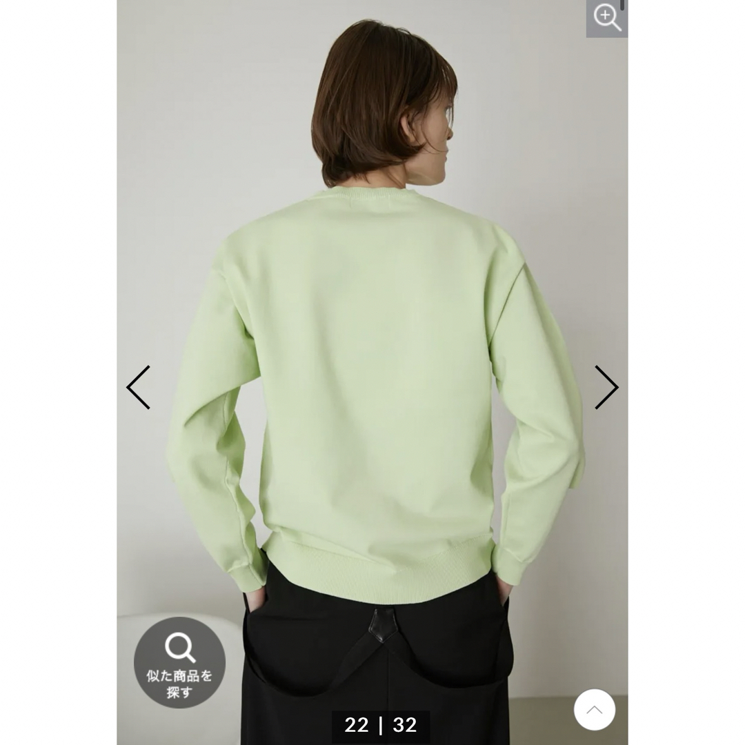 RIM.ARK(リムアーク)のリムアーク　ニット　Basic R-neck knit PO(SMALL) レディースのトップス(ニット/セーター)の商品写真