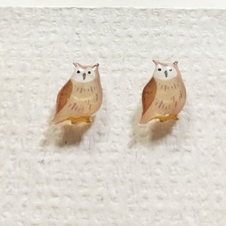 No.2352  フクロウのピアス☆(ピアス)