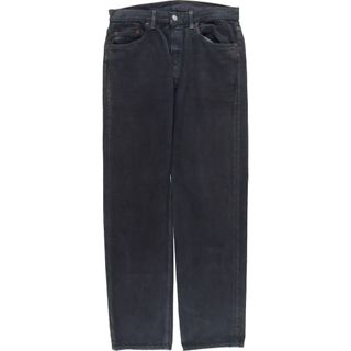 リーバイス(Levi's)の古着 90年代 リーバイス Levi's 501-1628 ブラックデニム ストレートデニムパンツ USA製 メンズw32 ヴィンテージ /eaa415485(デニム/ジーンズ)