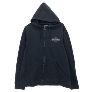 ハーレーダビッドソン(Harley Davidson)の古着 ハーレーダビッドソン Harley-Davidson バックプリント スウェットフルジップパーカー メンズL /eaa421468(スウェット)