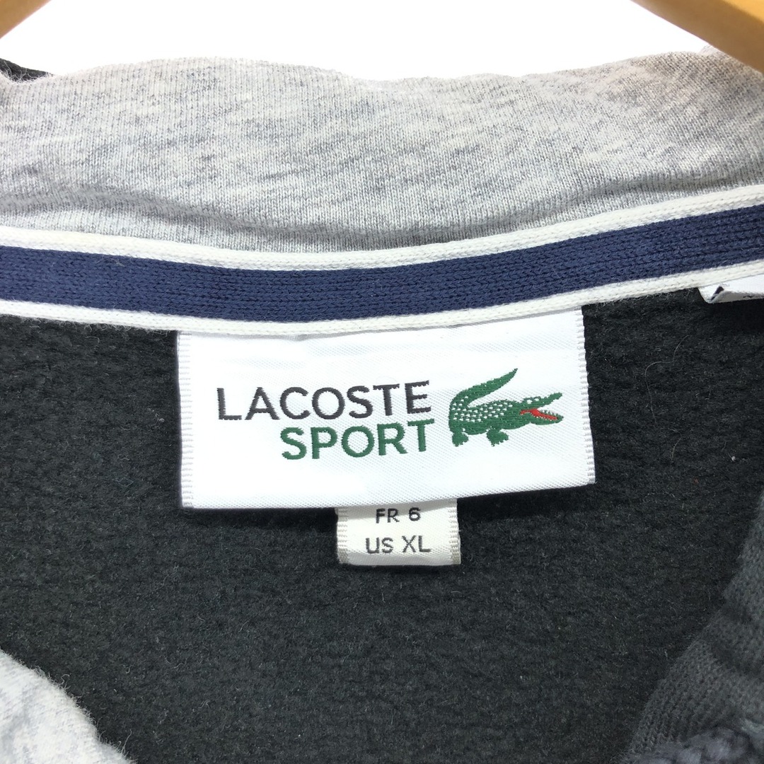 LACOSTE - 古着 ラコステ LACOSTE SPORT スウェットフルジップパーカー 