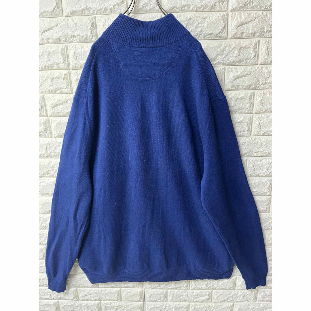 POLO RALPH LAUREN(ポロラルフローレン)の【POLO RALPHLAUREN】ハーフジップニット カシミヤ混 希少 3XL メンズのトップス(ニット/セーター)の商品写真