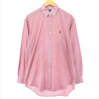 ラルフローレン(Ralph Lauren)の古着 ラルフローレン Ralph Lauren POLO by Ralph Lauren BLAKE 長袖 ボタンダウンストライプシャツ メンズS /eaa421987(シャツ)