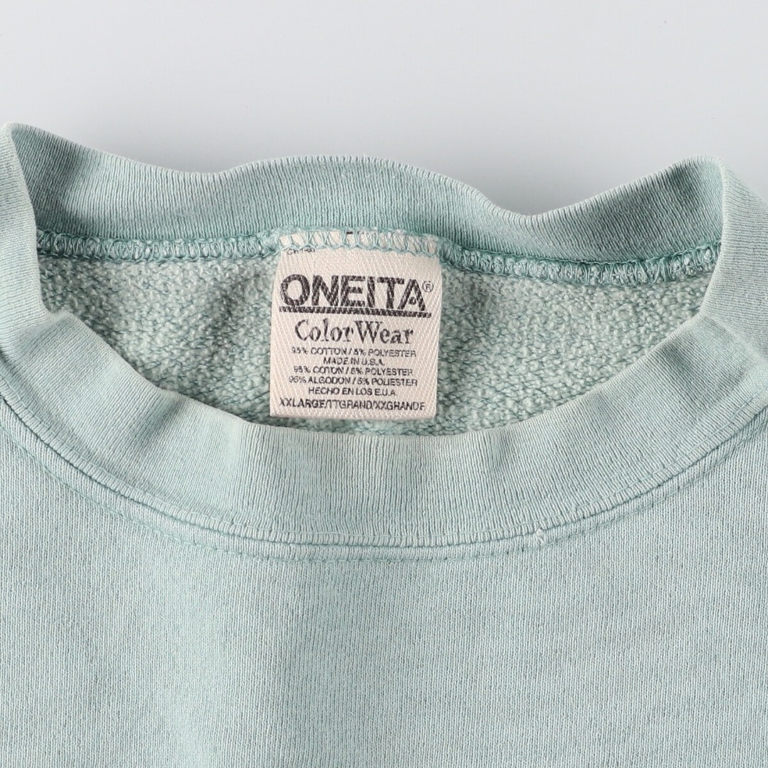 古着 90年代 ONEITA COLOR WEAR プリントスウェットシャツ トレーナー USA製 メンズXXL ヴィンテージ /eaa389249 メンズのトップス(スウェット)の商品写真
