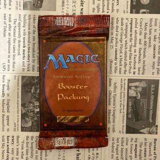 マジックザギャザリング(マジック：ザ・ギャザリング)のMTG リバイズド　未開封パック　黒枠　FBB ドイツ語　4(Box/デッキ/パック)