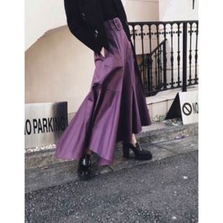 アメリヴィンテージ(Ameri VINTAGE)のAMERI COLOR IRREGULAR HEM SKIRT(ロングスカート)