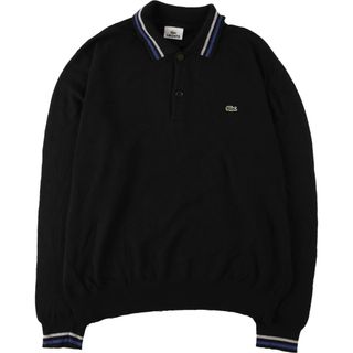 ラコステ(LACOSTE)の古着 ラコステ LACOSTE ポロニットセーター 7 メンズL /eaa389360(ニット/セーター)