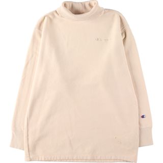 チャンピオン(Champion)の古着 チャンピオン Champion リバースウィーブ 復刻 単色タグ タートルネック ワンポイントロゴスウェットシャツ トレーナー メンズM /eaa422085(スウェット)