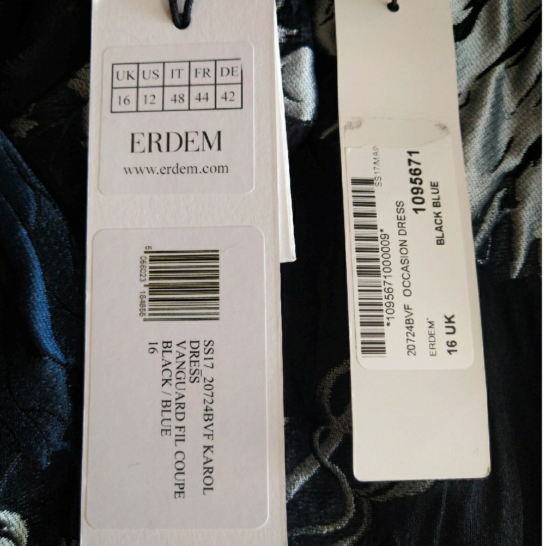 Erdem(アーデム)のＥＲＤＥＭ  シルクドレス  ワンピース  １５号　大きいサイズ レディースのワンピース(ロングワンピース/マキシワンピース)の商品写真