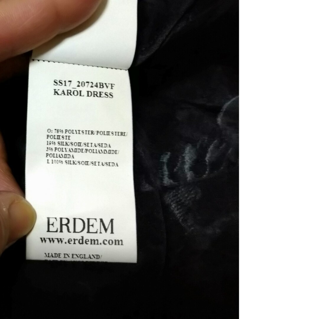 Erdem(アーデム)のＥＲＤＥＭ  シルクドレス  ワンピース  １５号　大きいサイズ レディースのワンピース(ロングワンピース/マキシワンピース)の商品写真